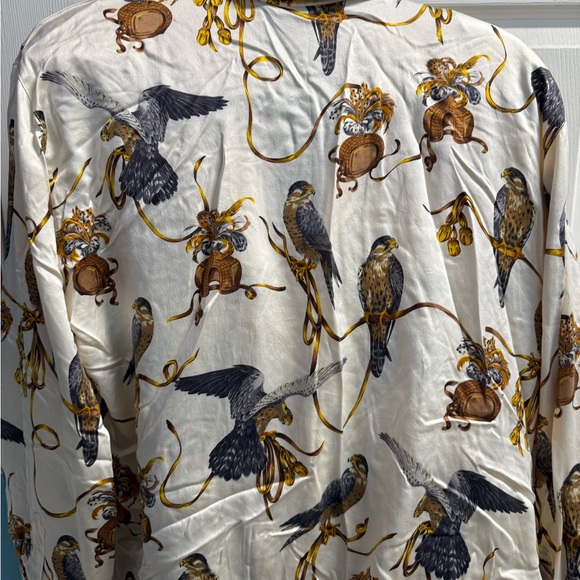 Escada Cream and Brown Patterned Shirt - Picture 4 of 4